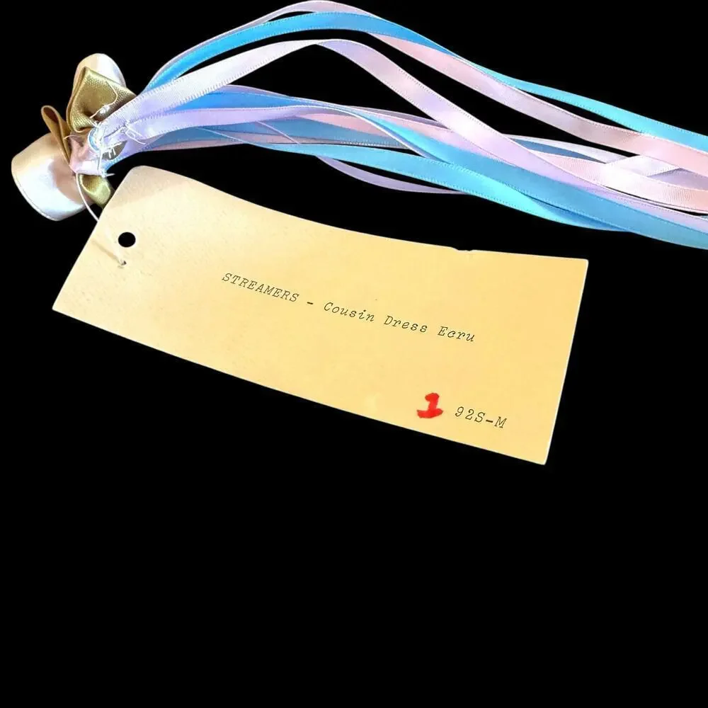 Set 2 Purple Blue Renaissance Faire Ribbon Rose Streamers Anna Konya Fairycore